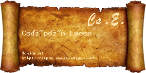 Csépán Emese névjegykártya